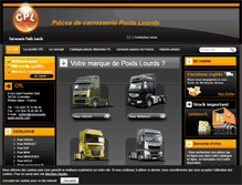 Tablet Screenshot of carrosserie-poids-lourds.com